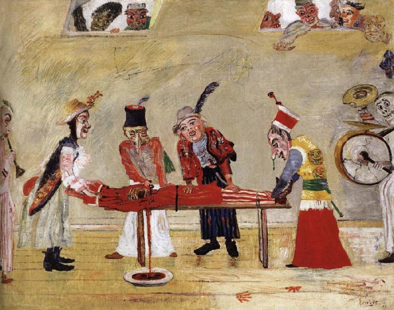 James Ensor The Assassination Spain oil painting art